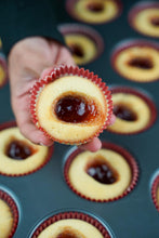 Load image into Gallery viewer, Strawberry Jam Thumbprint Cookies - 9 Pieces
